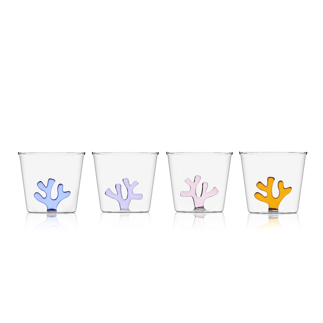 Sprezz Colored Tumbler Glasses – Set of Mix & Match Pastel Drinkware