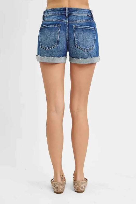 RISEN Low Rise Cuffed Shorts