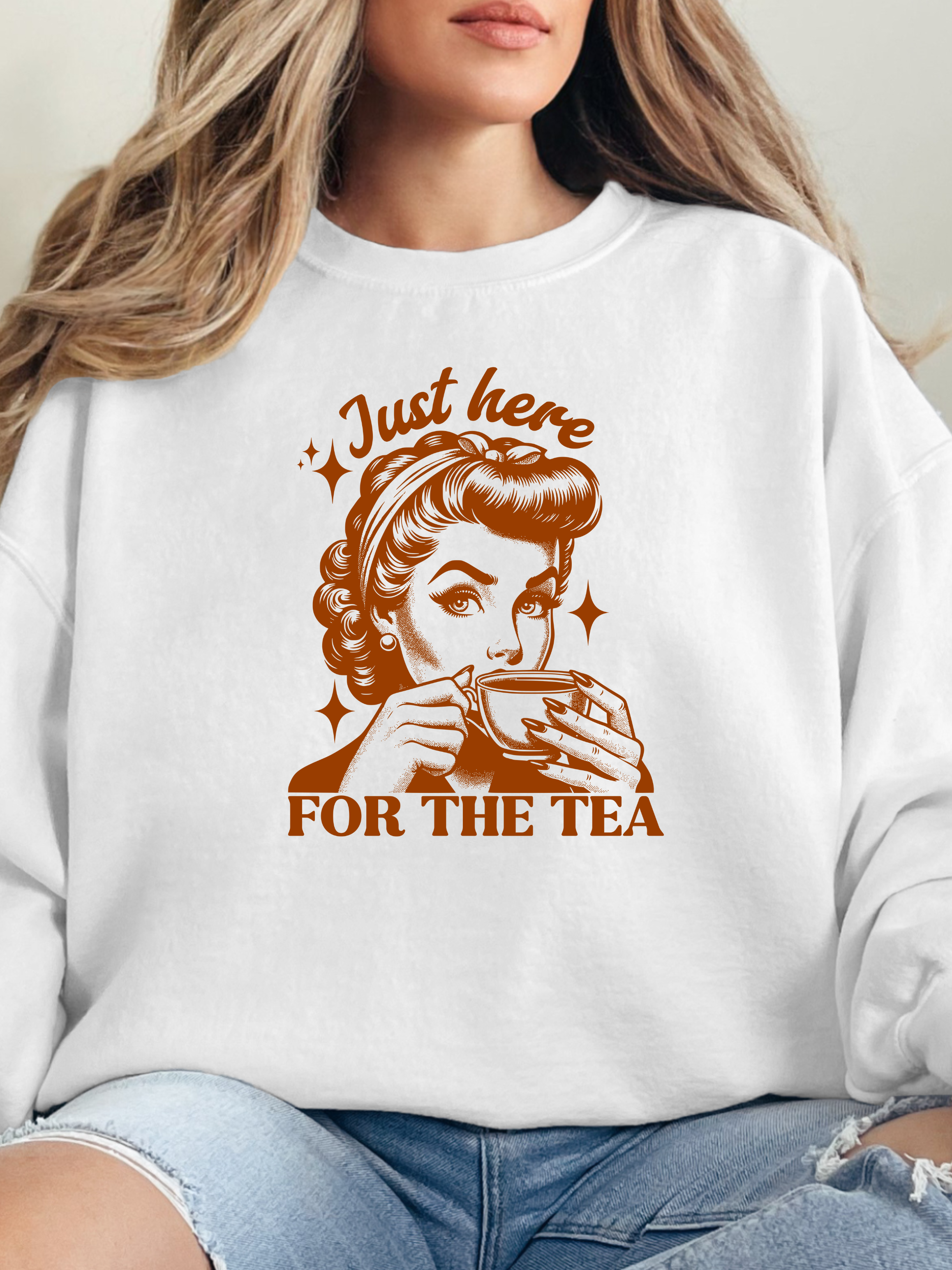 Here For The Tea Graphic Tee – Funny Boutique Shirt