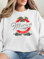 Merica Graphic Tee – Patriotic Red White Blue Shirt