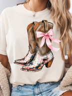 Pink Boot Scoot & Boogie Graphic Tee – Western Shirt