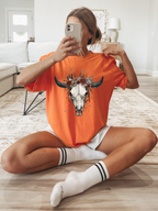 Cactus Moon Co Graphic Tee – Western Boho Skull Shirt