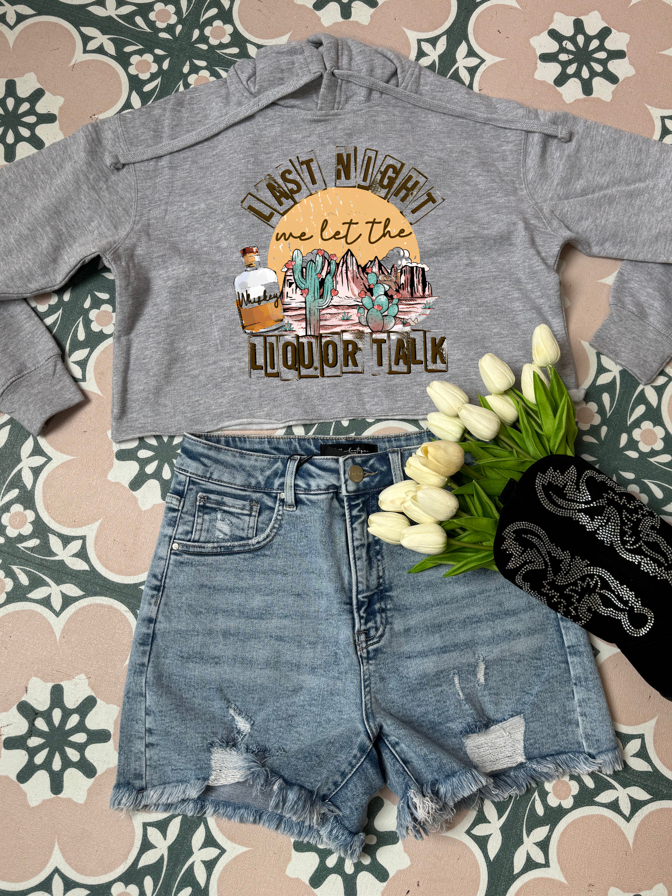 This Ain’t Over Yet Graphic Tee, Cropped Hoodie & Crewneck