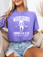 Woodsboro Horror Film Club Graphic in Purple
