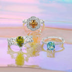 Surprise Candle & Bath Bomb Gift Set with 2 Hidden Rings | Fragrant Jewels Mystery Box