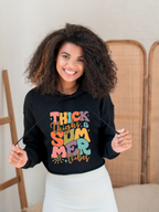 Thick Thighs and Summer Vibes Graphic Tee & Cropped Hoodie