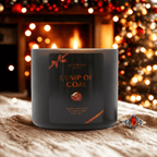 Lump of Coal Jewel Candle with Hidden Surprise Ring | Fragrant Jewels Funny Holiday Gift