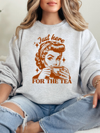 Here For The Tea Graphic Tee – Funny Boutique Shirt