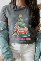 ALL BOOKED FOR CHRISTMAS GRAPHIC TEE