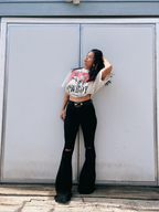 Farrah Flares – High Waisted Stretch Denim Flare Jeans