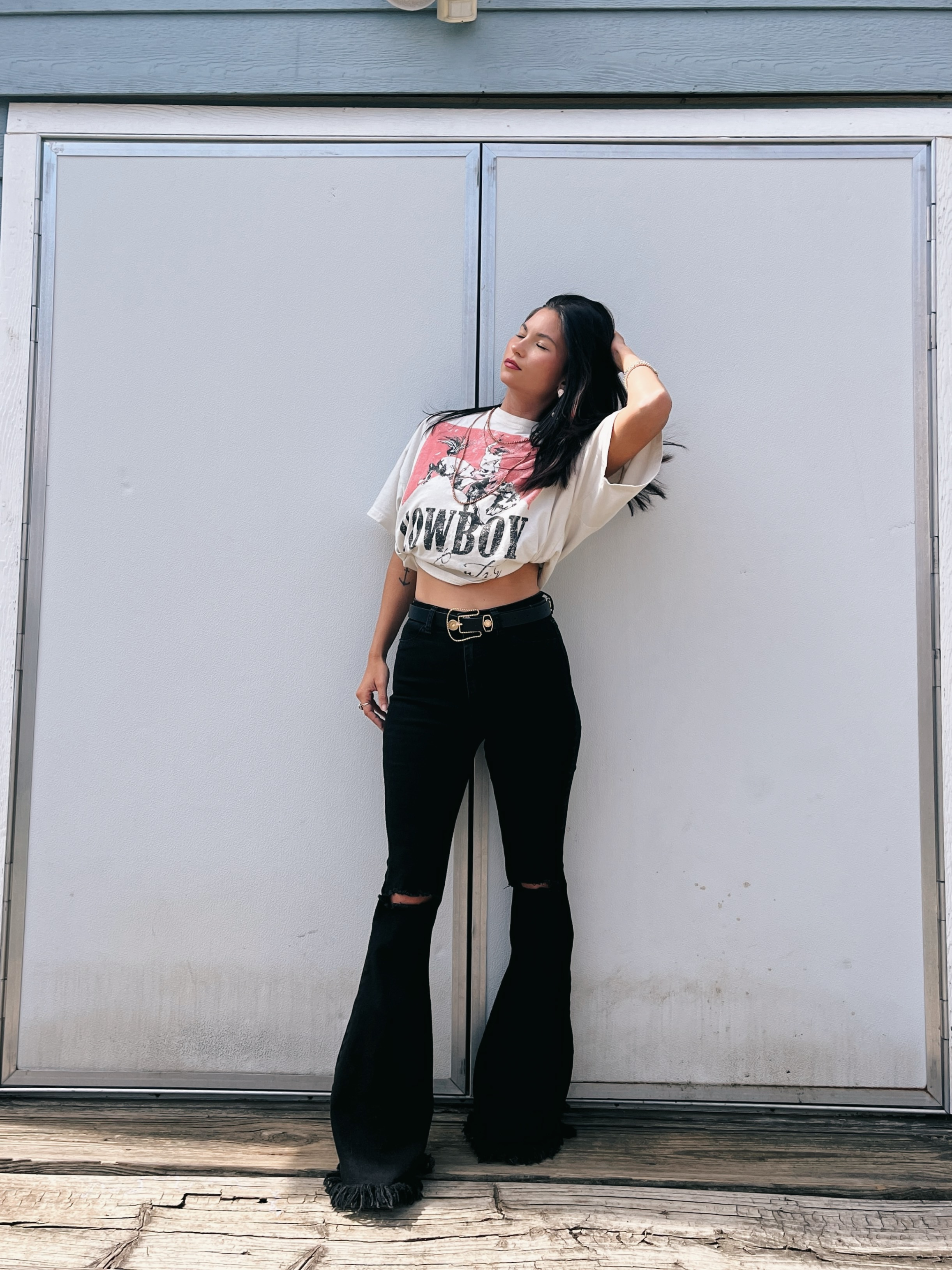 Farrah Flares – High Waisted Stretch Denim Flare Jeans