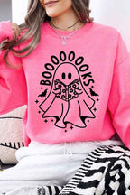 Ghost Book Lover Sweatshirt – Cute Halloween Fleece Pullover