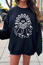 Ghost Book Lover Sweatshirt – Cute Halloween Fleece Pullover