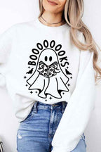 Ghost Book Lover Sweatshirt – Cute Halloween Fleece Pullover