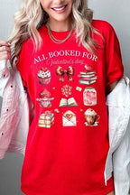 All Booked for Valentines Graphic Heavy Cotton Tee