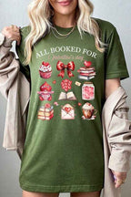 Valentines Book Lover Tee – All Booked for Valentines TShirt