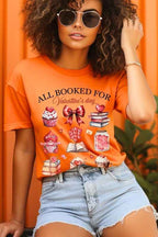Valentines Book Lover Tee – All Booked for Valentines TShirt