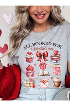 Valentines Book Lover Tee – All Booked for Valentines TShirt
