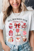 Valentines Book Lover Tee – All Booked for Valentines TShirt