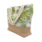 LARGE PALM LEAF BEACH BAG