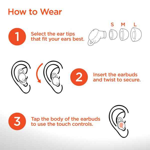 HyperGear SleepEEZ Mini Noise-Blocking TWS Earbuds