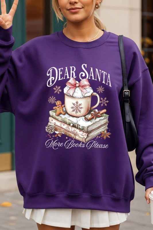 Dear Santa Books Graphic Sweatshirt
