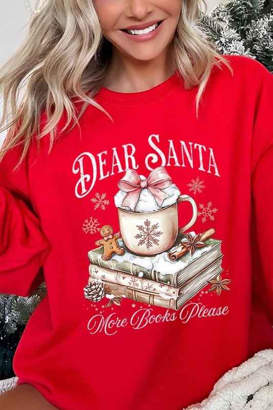 Dear Santa Books Graphic Sweatshirt