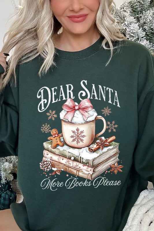 Dear Santa Books Graphic Sweatshirt