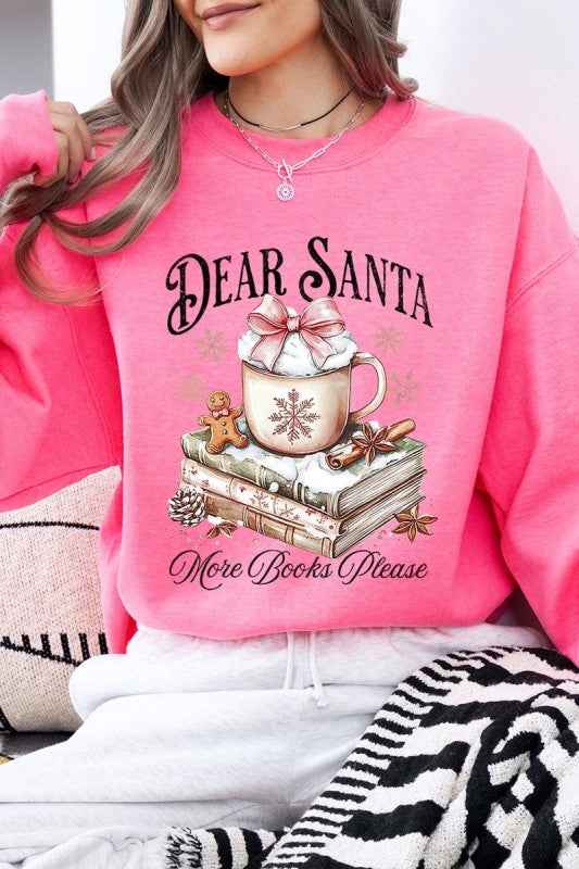Dear Santa Books Graphic Sweatshirt