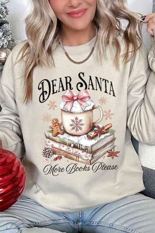 Dear Santa Books Graphic Sweatshirt