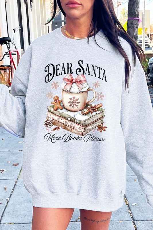 Dear Santa Books Graphic Sweatshirt