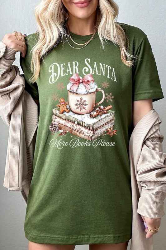 Dear Santa Books Graphic Tee