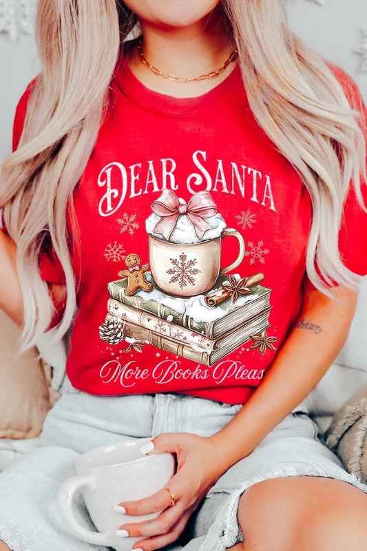 Dear Santa Books Graphic Tee
