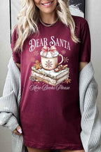 Dear Santa Books Graphic Tee
