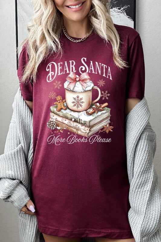 Dear Santa Books Graphic Tee