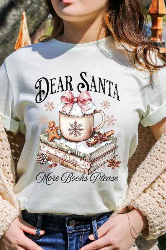 Dear Santa Books Graphic Tee