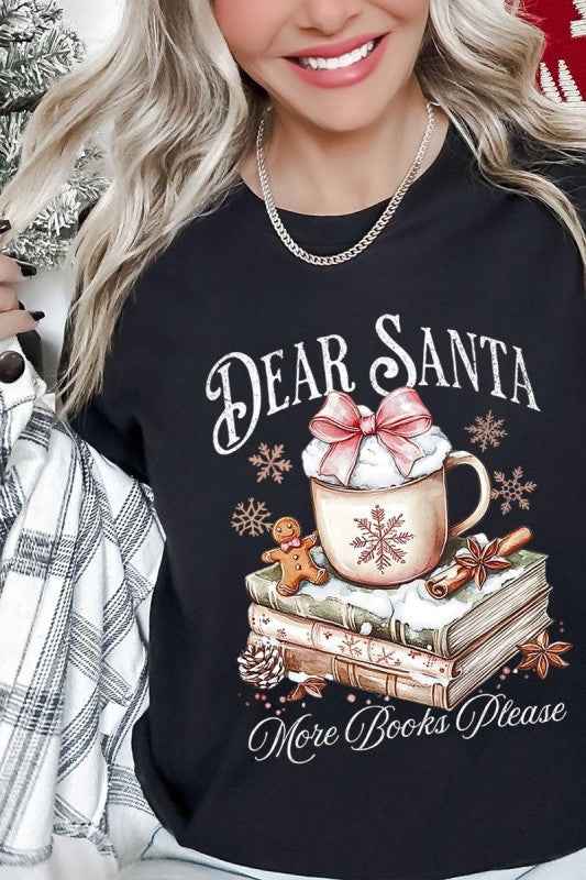 Dear Santa Books Graphic Tee