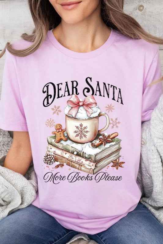 Dear Santa Books Graphic Tee