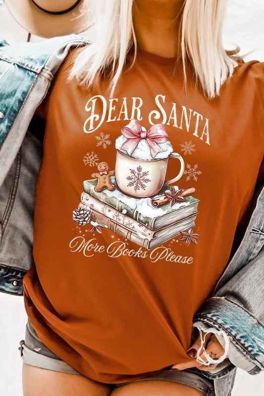 Dear Santa Books Graphic Tee
