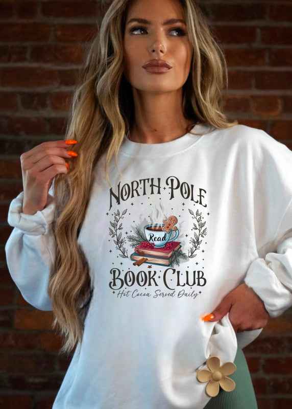 North Pole Book Club Graphic Sweatshirt
