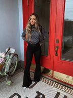 Farrah Flares – High Waisted Stretch Denim Flare Jeans