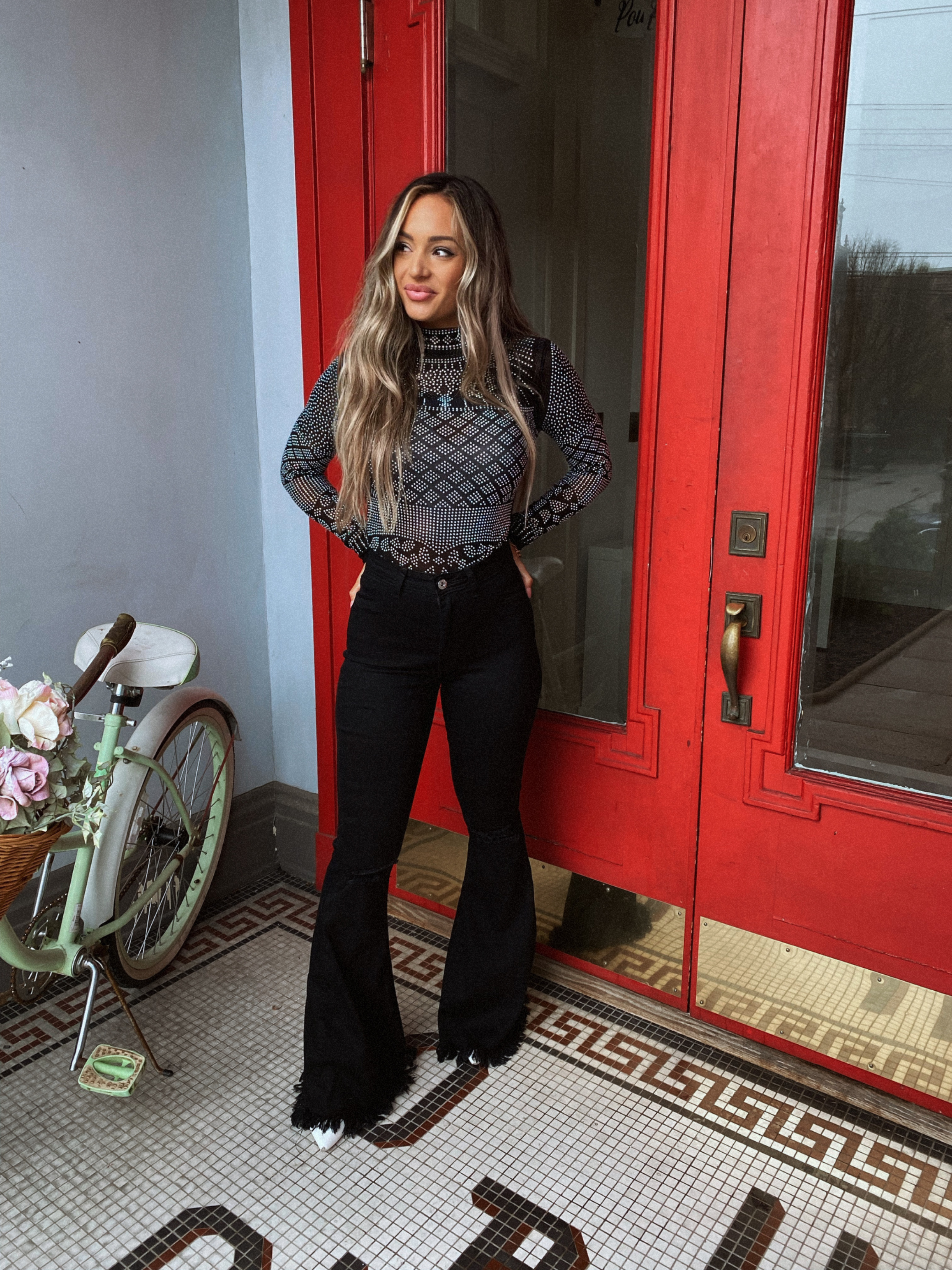 Farrah Flares – High Waisted Stretch Denim Flare Jeans