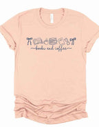 Books and Coffee Graphic Tee