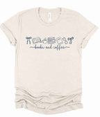 Books and Coffee Graphic Tee