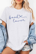 Book Lover Script Tee – Minimalist Graphic Cotton T-Shirt