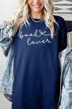Book Lover Script Tee – Minimalist Graphic Cotton T-Shirt