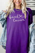 Book Lover Script Tee – Minimalist Graphic Cotton T-Shirt