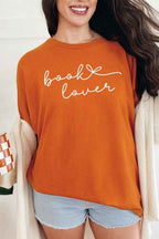 Book Lover Script Tee – Minimalist Graphic Cotton T-Shirt