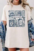 Fully Booked Graphic Tee – Book Lover Collage TShirt