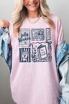 Fully Booked Graphic Tee – Book Lover Collage TShirt